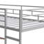 Lit mezzanine simple en métal avec 2 tablettes et un bureau