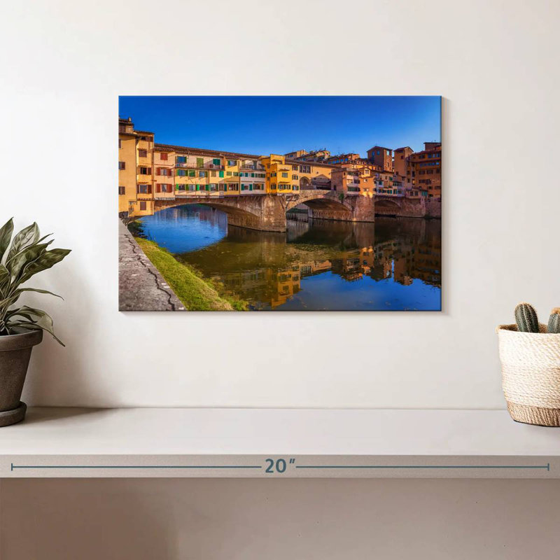 Lilie Ponte Vecchio In Florence, 8" H x 12" W