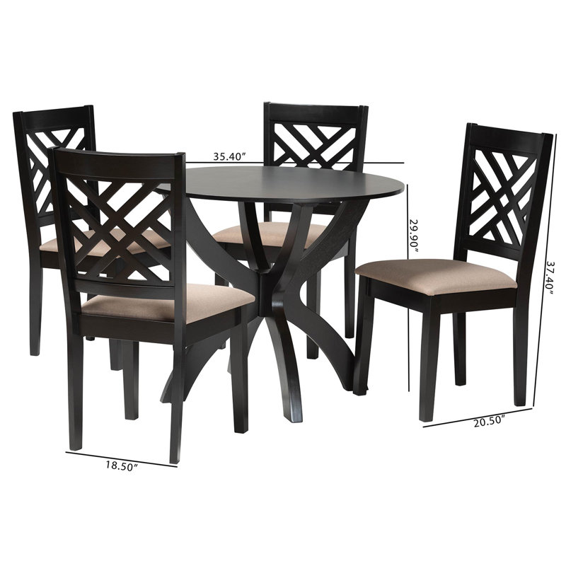 Javarrie 4 - Person Four Leg Dining Set