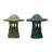 Round Stoneware Mushroom Lanterns