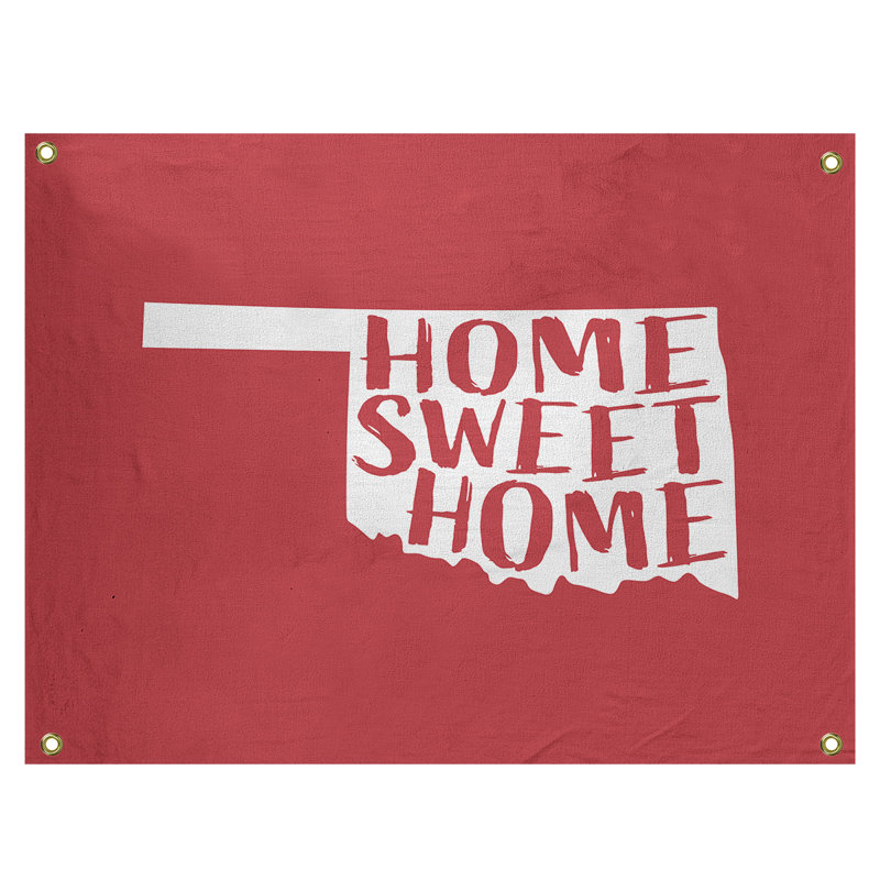 Tapisserie murale oklahoma doux pour la maison, H 59 po x l 80 po, Rouge