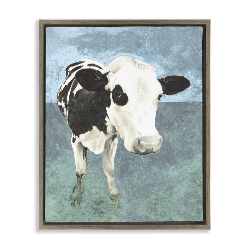 Art mural simple sur toile flottante encadrée par simple échelle, Cadre flottant orme Montalcino, H 31 po x l 25 po