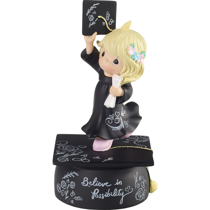 Figurine musicale Precious Moments Graduation Girl Believe Wind Up