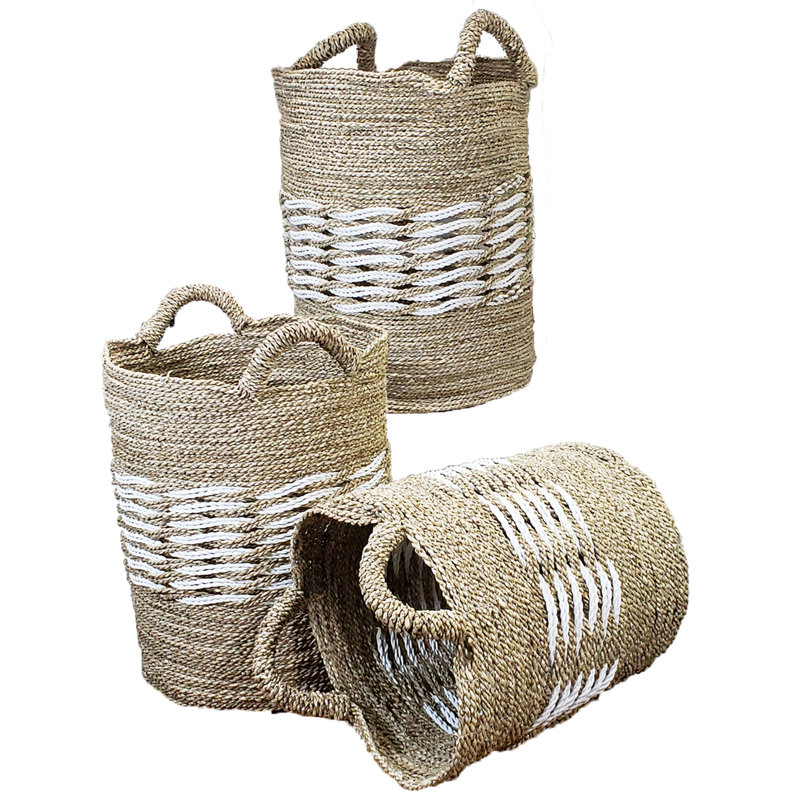 Breakwater Bay Seagrass Decorative Basket