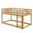 Twin Size Stacked Floor Bunk Bed With Ladder Included-1014622758