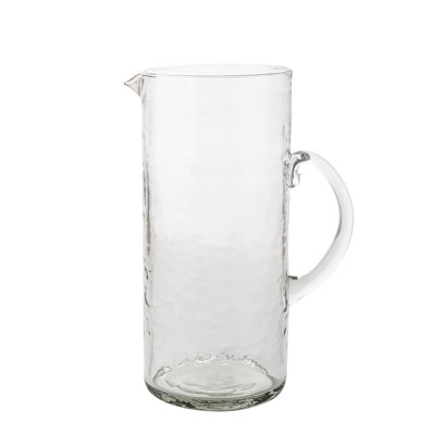Hammered Style Glass Jug