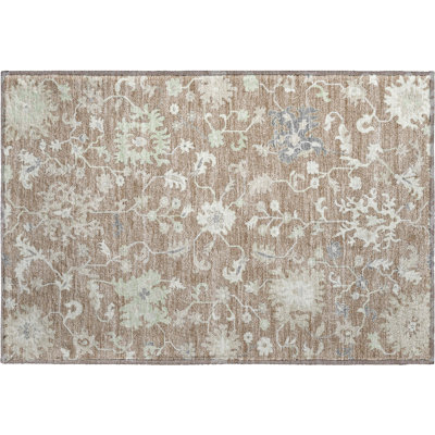 Premium Machine Washable Crestover AMF1854 Global Rug