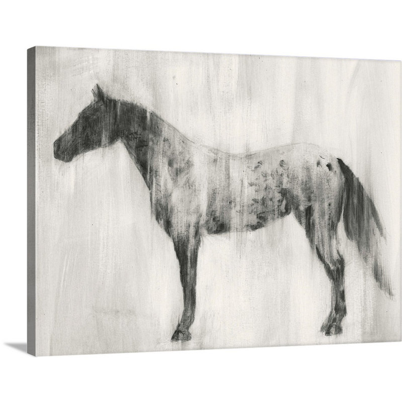 Art mural Appaloosa Study II, H 30 po x l 40 po x P 1 po, Toile tendue