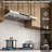 30" 900 CFM Ducted Under Cabinet Range Hood Stainless Steel Quiet 4 Speed Gesture Remote and Touch Panel Control with LED Lights-122460571