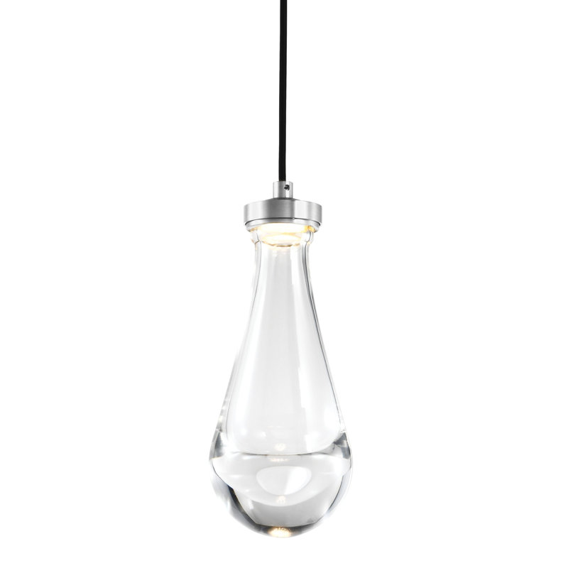 Vaso Pendant, Polished Nickel