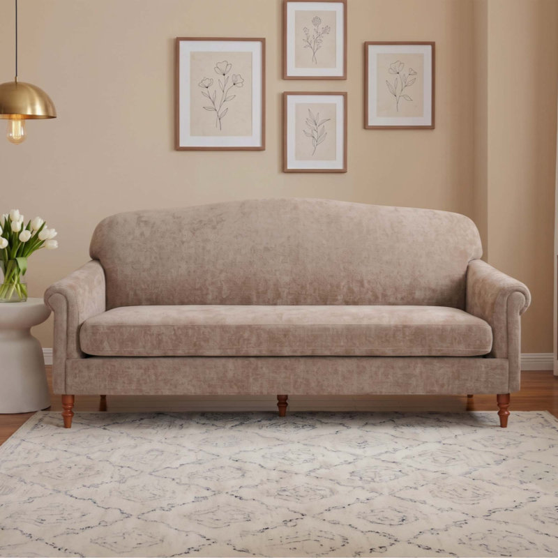 Causeuse 2 places Modern, Chenille avoine