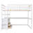 Evo 2 Drawer Loft Bed with Built-in Desk and Shelves-921547986-895083768
