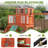 Kids Outdoor Wooden Swing Set With Elevated Playhouse, Wave Slide, Belt Swings And Sandbox