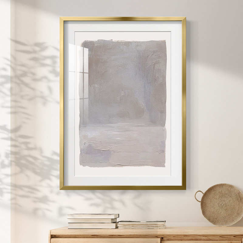 Concrete Landscape I -Framed Print, 28.5" H x 20.5" W, Gold