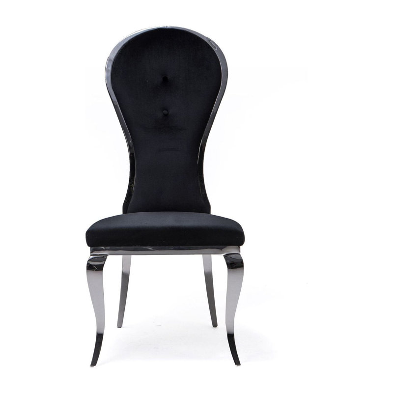 Fauteuil d'appoint en velours, Noir, Blanc