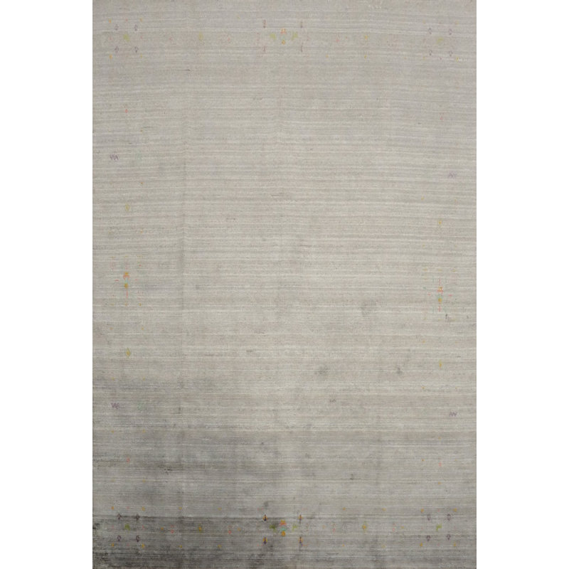 Tapis fabriqué à la main de style Gabbeh 8 x 10 avec des motifs tribaux uniques
