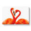 Two Loving Flamingos - Wrapped Canvas-56643385