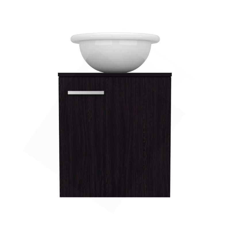 Meuble-lavabo à une porte Clyde, Noir