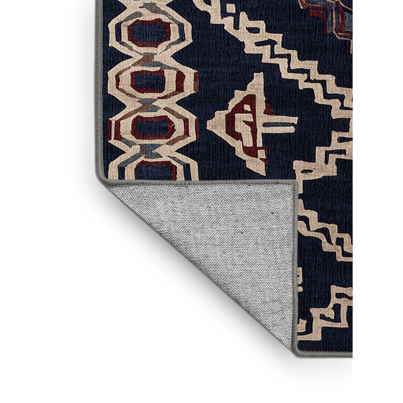 Tapis mauve lavable à la machine, Carré 8 pi
