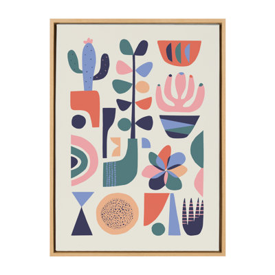 «Mid Century Succulents» par Rachel Lee 3 Birdies Studio, reproduction d'art sur toile encadrée