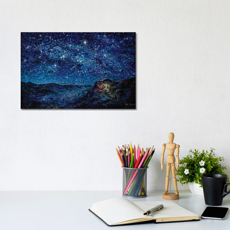 Night Of The Nativity by Jeff Johnson - Wrapped Canvas Painting, 20.32 cm H x 30.48 cm W