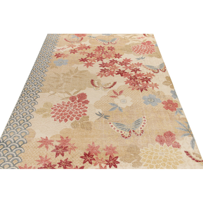 Distressed Homage Hand Knotted Wool Animal Print Area Rug, Rectangle 15' x 24'