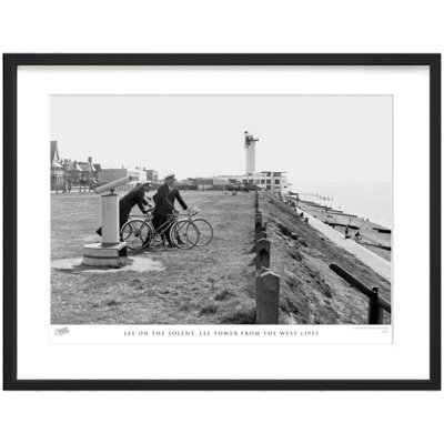 Lee On The Solent, Lee Tower From The West C1955 by Francis Frith - Single Picture Frame Print