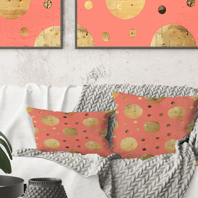 Coussin Bubblegum Polka Dot I - Glam, H 18 po x H 18 po