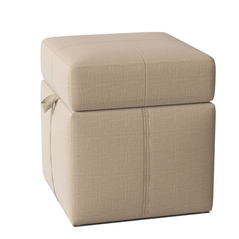Preesall Upholstered Ottoman, Lena Latte