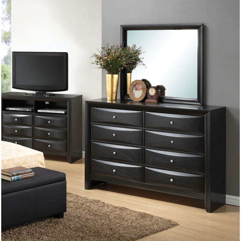 Lyons 59'' W 8 - Drawer Dresser, Black