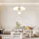 7 - Light Sputnik Design Tiered Chandelier With Globe Shade