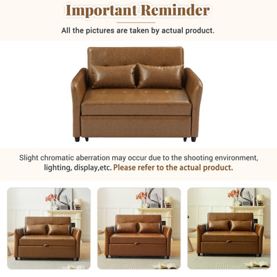 Lit convertible convertible, fauteuil ajustable surdimensionné avec trois ports USB pour les petits espaces