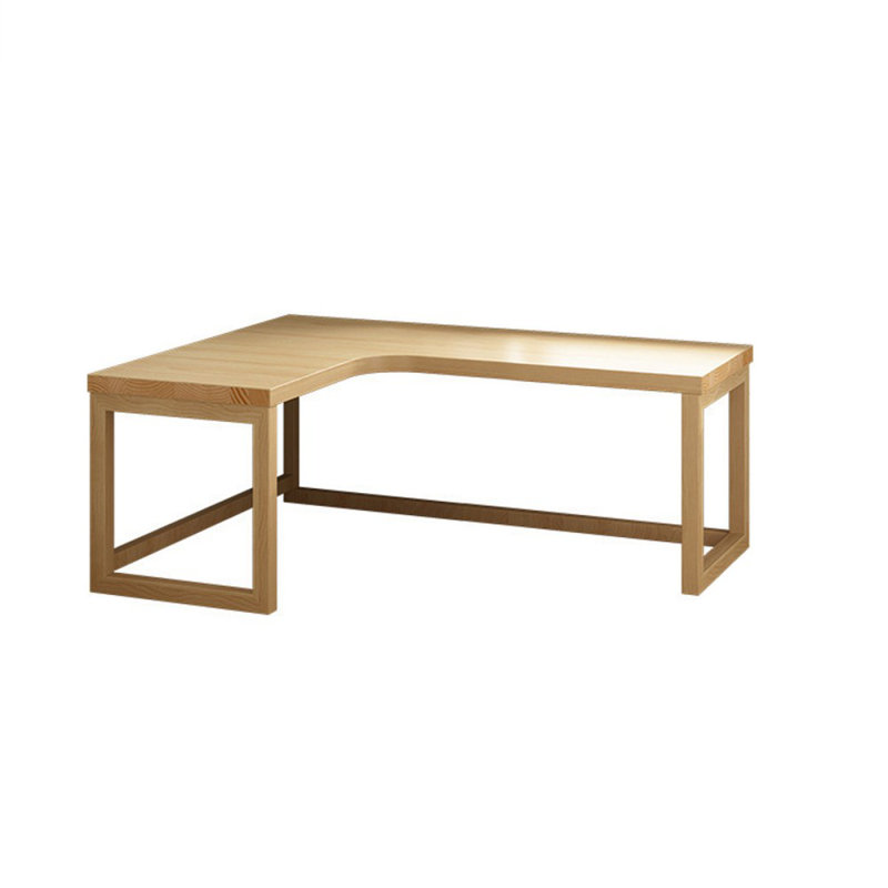 Bureaux en bois massif en L 55,12 po, H 29,53 po x l 55,12 po x P 21,65 po, Retour à gauche