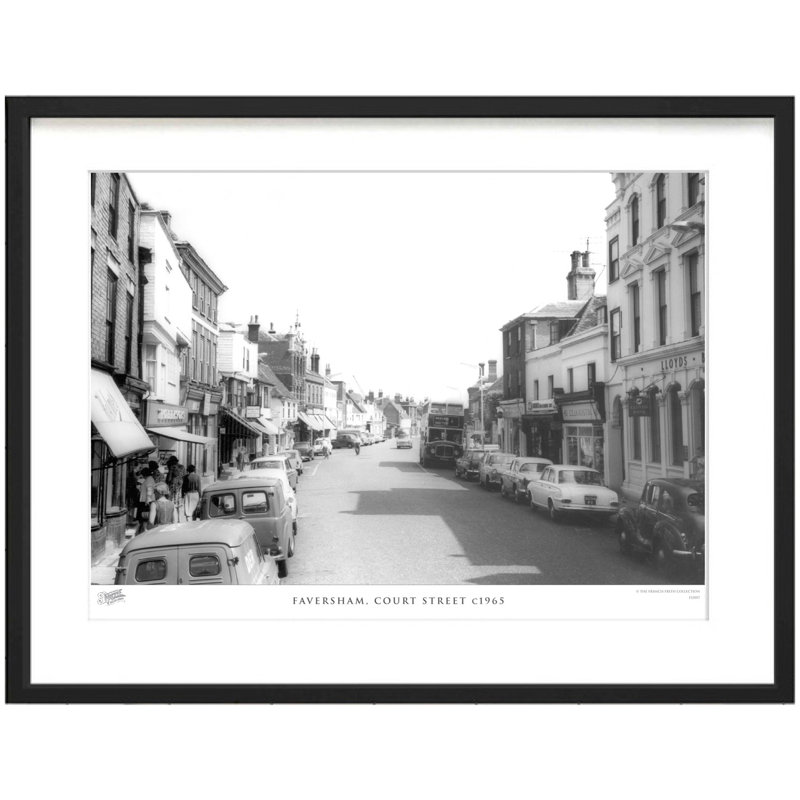 Faversham, Court Street C1965 - Single Picture Frame Print, 28cm H x 36cm W x 2.3cm D