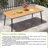 6 - Person Aluminum Frame Rectangular Outdoor Dining Set with Stackable Chairs (Set of 7)-107487230