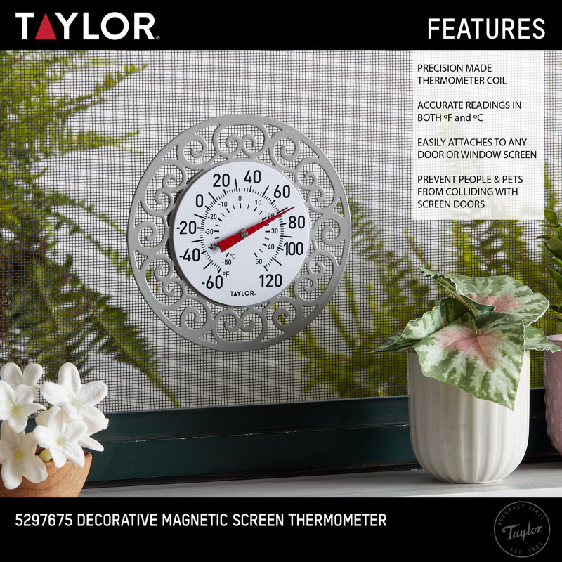 Thermomètre à écran magnétique décoratif Taylor