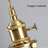 Angello 1 - Light Ceramic Pendant Light with Rubber-wood Deco