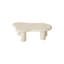 Table basse de 40 pouces en forme de nuage pour le salon, beige