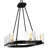 Alyworth 8-Light Matte Black Linear Chandelier