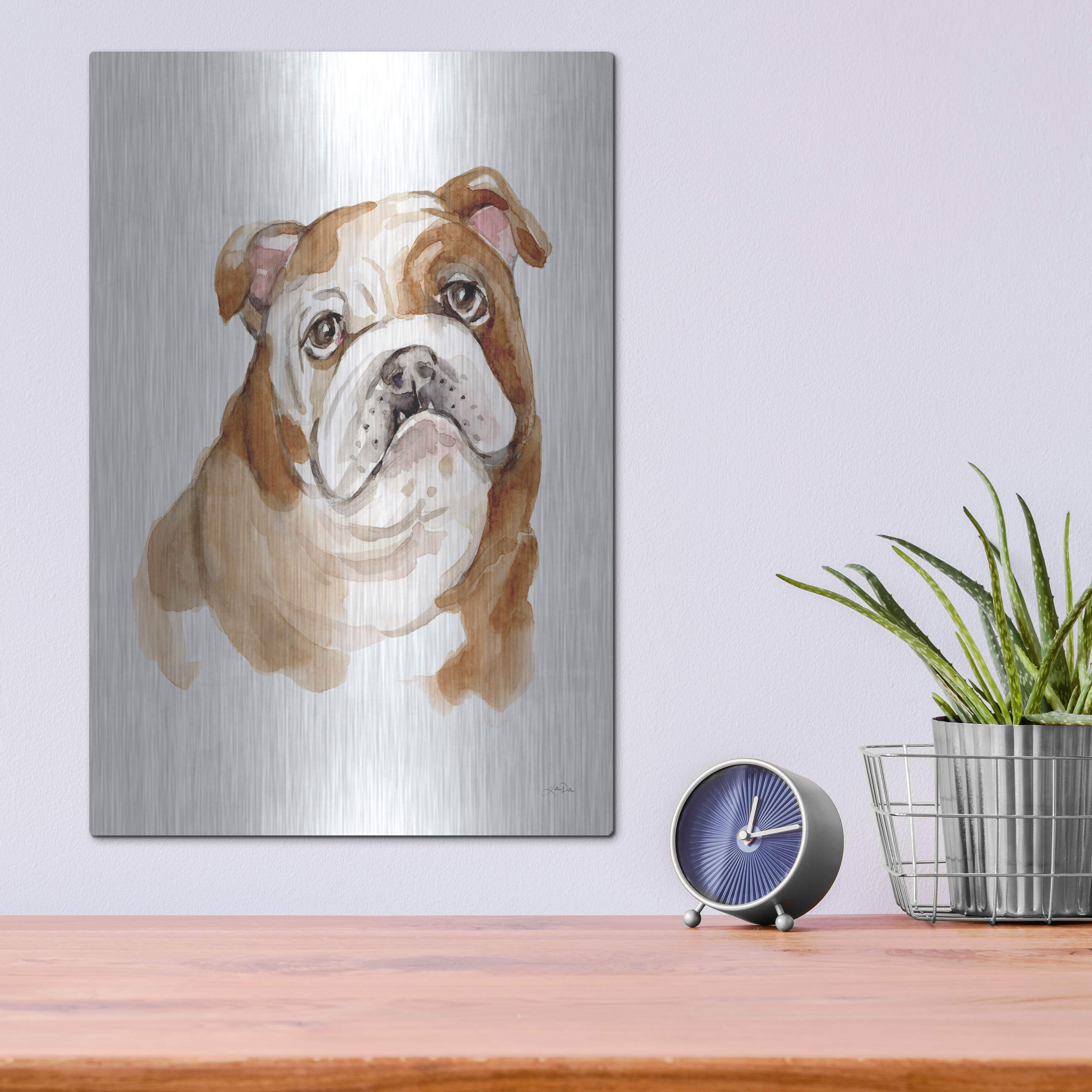 Winston Porter 'Dog Portrait 3' by Katrina Pete Metal Wall Art Wayfair