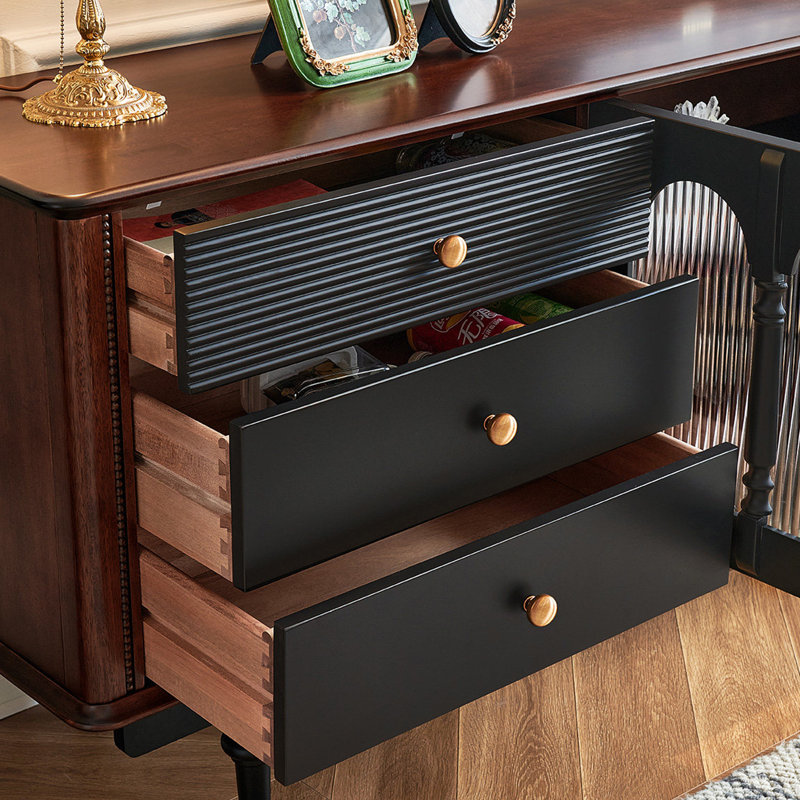 Meuble télé avec rangement Luxury, H 27,55 po x L 94,48 po x l 15,74 po