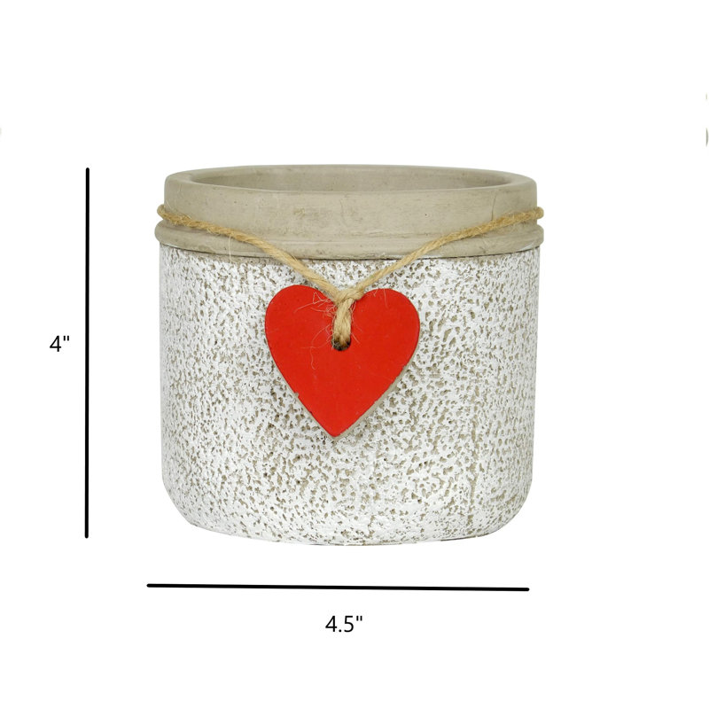 Kushamvir Pot Planter, 4" H x 4.30" W x 4.30" D