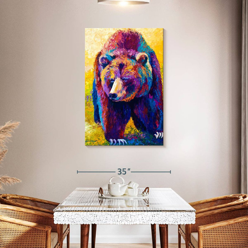 Brampt Bear's Close Encounter, 45" H x 30" W