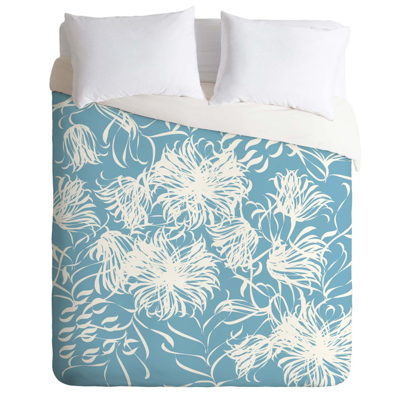 Vy La Modern & Contemporary Floral Duvet Cover, Twin/Twin XL Duvet Cover