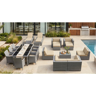 Pavior 8 - Person Patio Conversation Set with Cushions