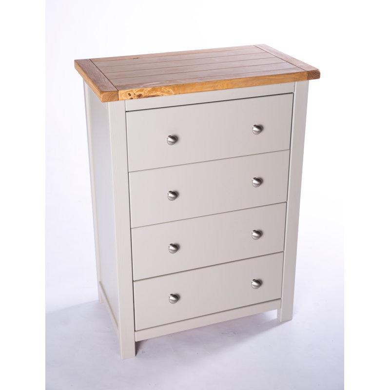 Eskew 70cm W 4 - Drawer Chest of Drawers, Chrome