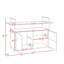 Chariot-bar mobile, armoire-buffet, armoire de rangement en rotin, table de rangement extérieure, chariot de rangement de salle à manger, îlot de cuisine