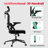 Heavy Duty Ergonomic Desk Office Chair, High Back Home Computer Chair With Headrest  And Adjustable Swivel 3D Armrests For Comfort  Adjustable Lumbar Supports Up To 350Lbs-1237796681-1237796684