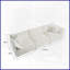Canapé en chenille 3 places Mid-Century moderne avec 5 coussins - blanc, salon polyvalent et confortable
