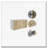 White and Light Oak Rectangle 2-Door Wall Cabinet